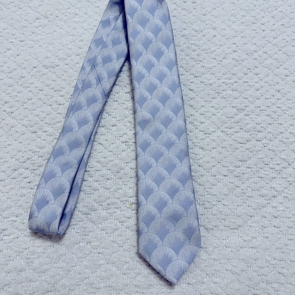 Ted Baker London Herro Fan Jacquard Tie Blue One Size Men’s
